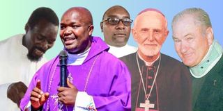 Father Josiah Asa K'Okal, Father Allois Cheruiyot Bett, Father John Maina, Bishop Luigi 