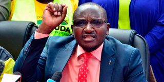 Juja MP George Koimburi. 