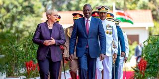 William Ruto and Nataša Pirc Musar