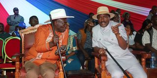 Rigathi Gachagua and Kalonzo Musyoka