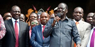 Raila Odinga and William Ruto