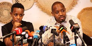 Agather Atuhaire and Boniface Mwangi