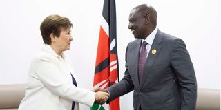 William Ruto and Kristalina Georgieva 