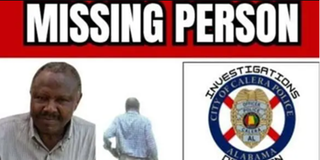 Missing persons poster