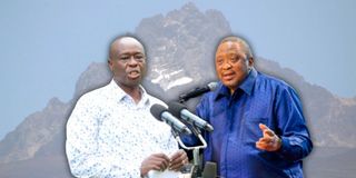 Rigathi Gachagua and Uhuru Kenyatta