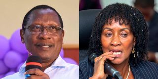 Egara Kabaji and Nancy Macharia