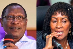 Egara Kabaji and Nancy Macharia