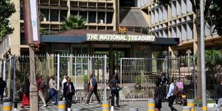 The National Treasury building.