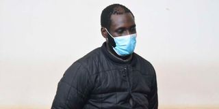 Evans Juma Wanjala when he appeared in court on August 25, 2021.