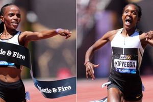 Beatrice Chebet and Faith Kipyegon