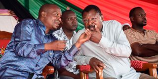 Kithure Kindiki and Moses Wetang'ula