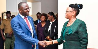 Erastus Ethekon and Martha Koome 