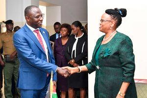 Erastus Ethekon and Martha Koome 