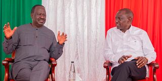 William Ruto and Raila Odinga