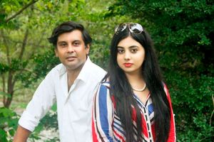 Arshad Sharif and Javeria Siddique