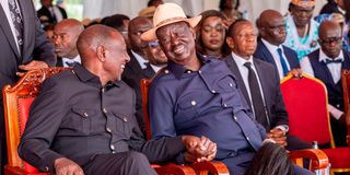 William Ruto and Raila Odinga