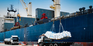 rice imports at the port