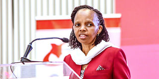 Kenya Universities and Colleges Central Placement Service CEO Agnes Mercy Wahome.