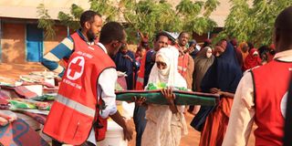 Somali nationals at a rescue camp in Mandera 