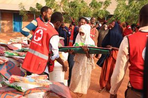 Somali nationals at a rescue camp in Mandera 