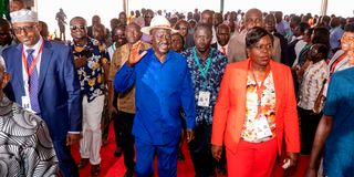 Raila Odinga and Gladys Wanga