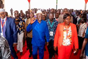 Raila Odinga and Gladys Wanga