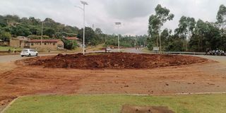 Coptic roundabout kisumu demolished
