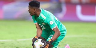 Harambee Stars goalkeeper Byrne Omondi.