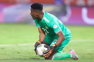 Harambee Stars goalkeeper Byrne Omondi.