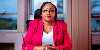 Pamela Mutua, the Managing Director of the Kenya National Trading Corporation