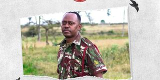 A Kenyan police officer, Corporal Kennedy Mutuku Nzuve, 41