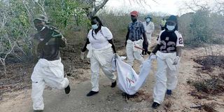 Kwa Bi Nzaro village cult bodies