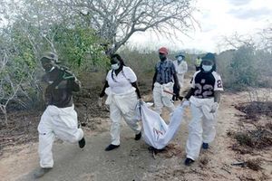 Kwa Bi Nzaro village cult bodies