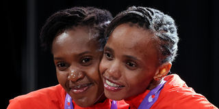 Beatrice Chebet and Faith Kipyegon 
