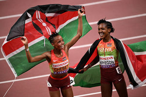 Beatrice Chebet and Faith Kipyegon 