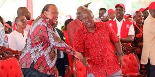 Uhuru Kenyatta and Fred Matiangi