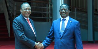 Uhuru Kenyatta and Raila Odinga
