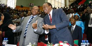 Uhuru Kenyatta and Marsden Madoka
