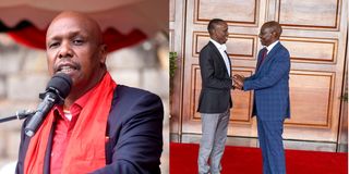 Gideon Moi Vincent Cheburet Chemitei and President William Ruto. 