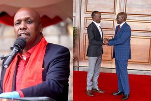 Gideon Moi Vincent Cheburet Chemitei and President William Ruto. 