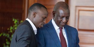 Gideon Moi Vincent Cheburet Chemitei and President William Ruto. 