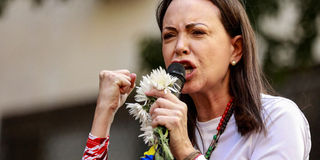 Venezuelan opposition leader Maria Corina Machado