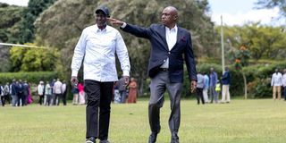William Ruto and Gideon Moi