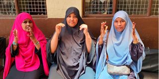 Farhyo Dahir, Fozia Mohammed Omar and Nasra Diriye