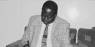 Former Prime minister Raila Amolo Odinga.