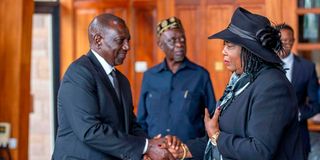 William Ruto and Ida Odinga