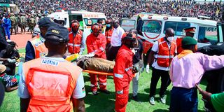 stampede raila nyayo stadium