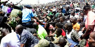 stampede raila nyayo stadium