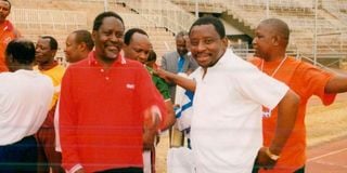 Raila Odinga and James Orengo