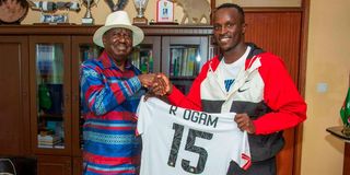 Raila Odinga and Ryan Ogam